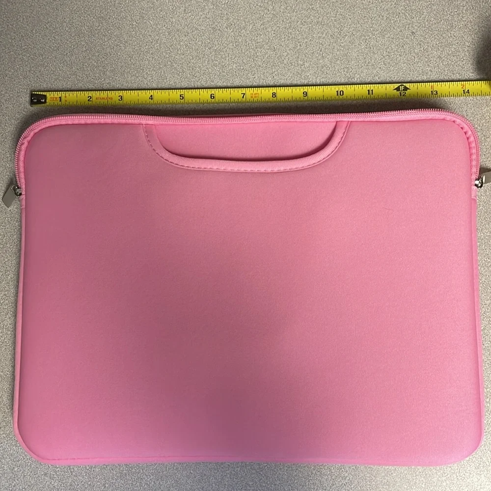 Pink laptop sleeve